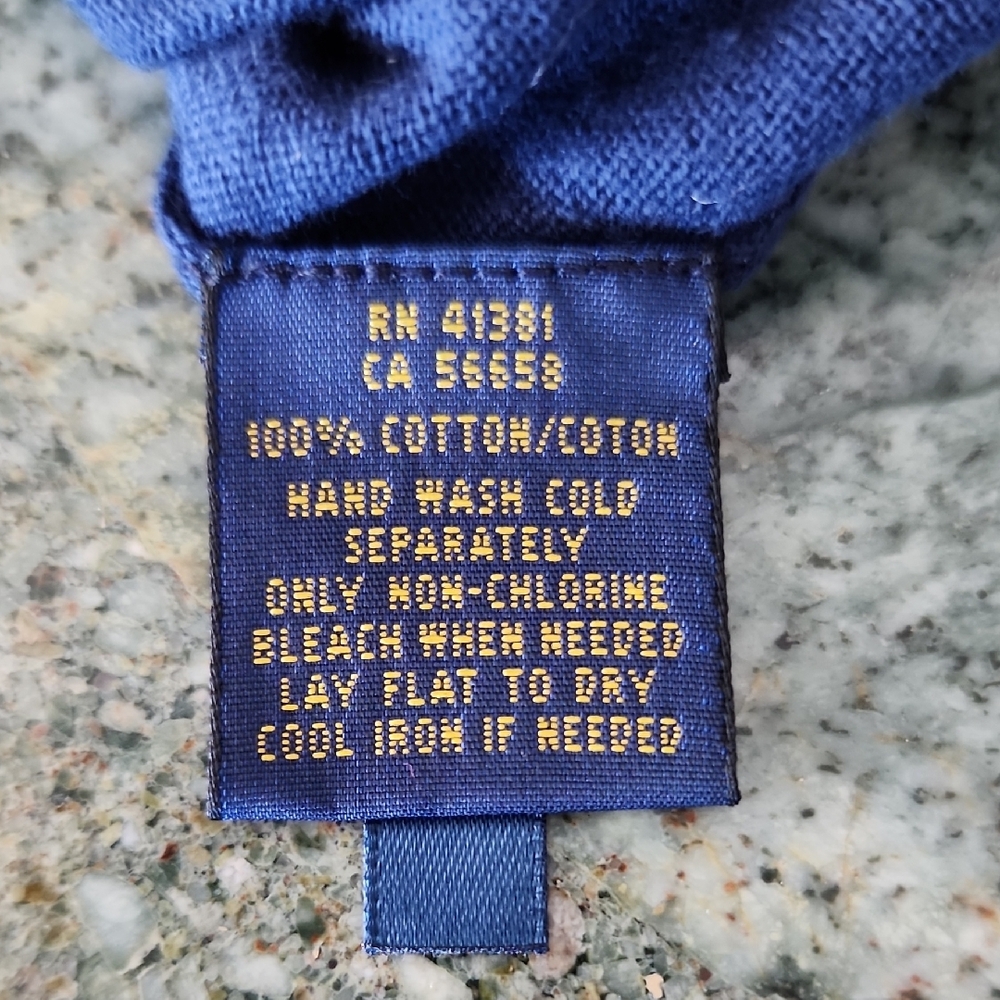 Polo Ralph Lauren Golf Pebble Beach Navy Blue V-Neck Sweater - Picture 10 of 10